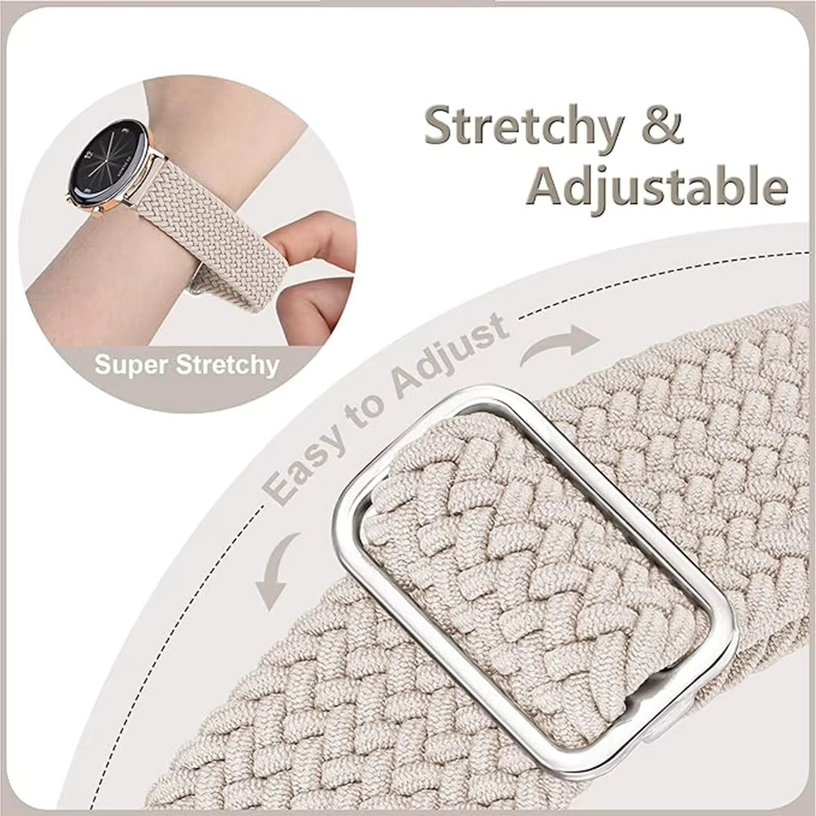 Uhrenarmband Textil/NATO, Weiß, Unisex - Bild 2