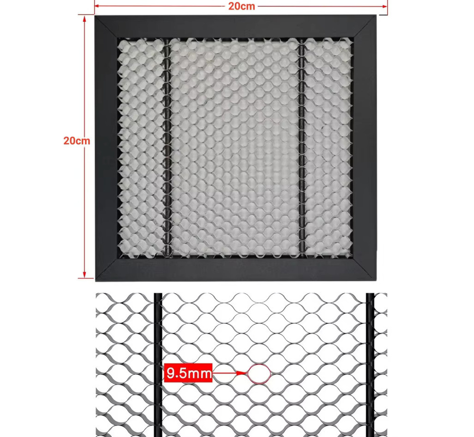 NEJE Laser-Wabenplatte als Arbeitstisch für CNC-Lasergravierer und Schneidemaschinen, B/T: 20 x 20 cm - Bild 2