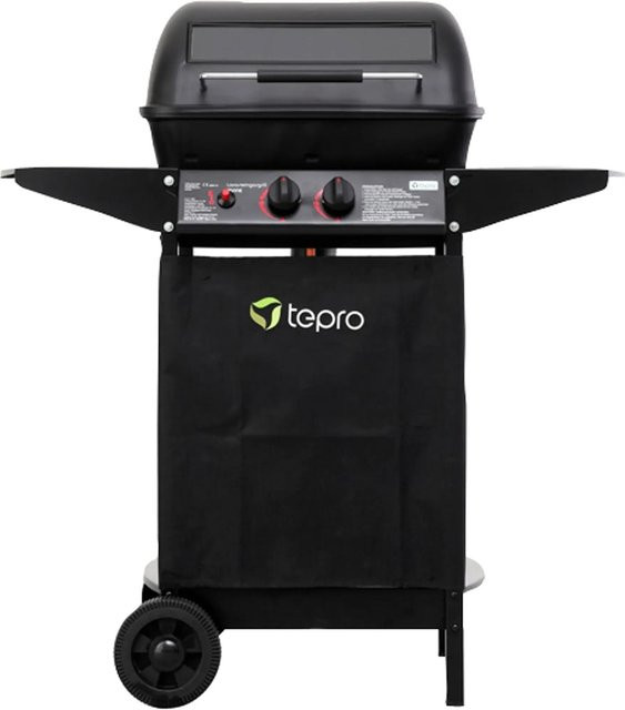 tepro Lavasteingasgrill Irvine Schwarz B/H/T: 94 x 102 x 51 cm - Bild 1