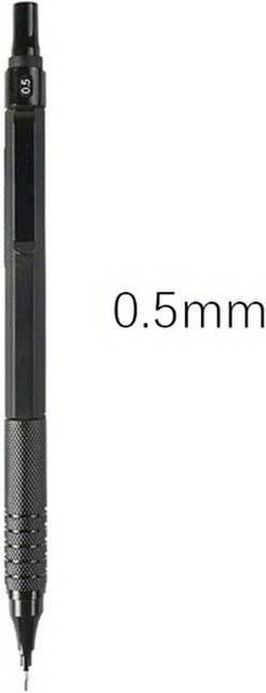 SZwatch Mechanischer Bleistift aus Metall in Schwarz mit 0,5 mm und 0,7 mm Minenstärke - Bild 1