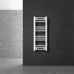 Elektrischer Badheizkörper LuxeBath in Weiß mit 300W Heizstab, Digitalanzeige und Thermostat, Wandmontage, B/H: 30 x 80 cm - Bild 1