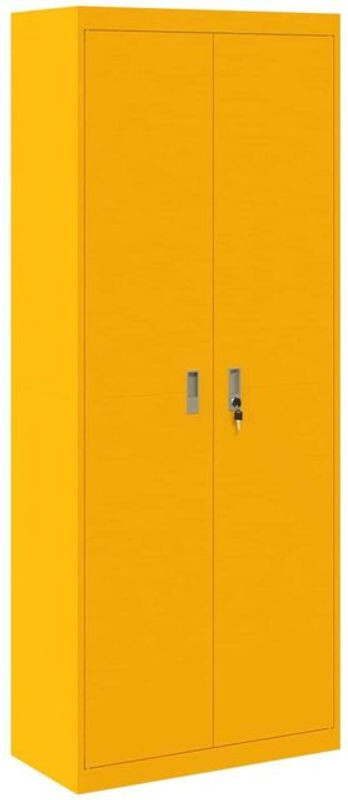 Aufbewahrungsschrank vidaXL aus Stahl in Senfgelb im Industrial Design, B/T/H: 80 x 40 x 200 cm - Bild 1