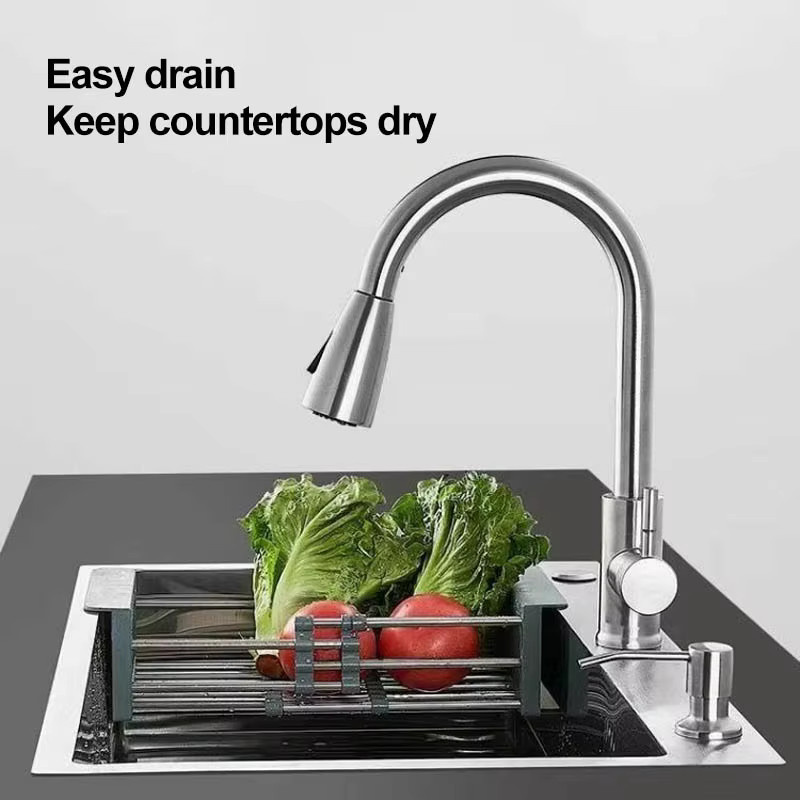 LISM Küchenspüle aus Edelstahl 304 als Einzelwaschbecken in Silber für den Unterbau - Bild 2