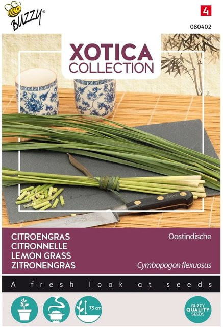 Buzzy Xotica Zitronengrass Samen für Garten und Balkon, 0,2 g - Bild 1