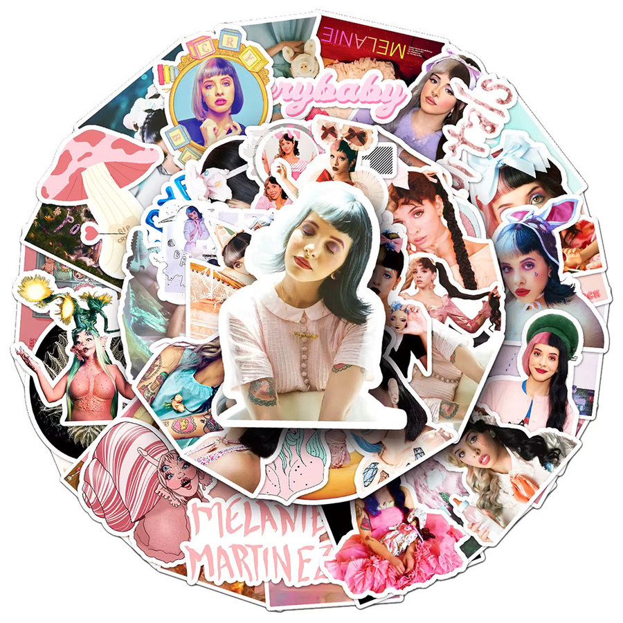 Ritnow Melanie Martinez Stern Aufkleber Set, Ästhetische Cartoon Sticker in Mehrfarbig für Notebook, Telefonhülle und Koffer - Bild 2
