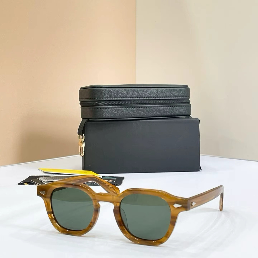 DOLT Sonnenbrille, Polygon, Acetat, Vollrand, braun, Unisex, polarisiert - Bild 1