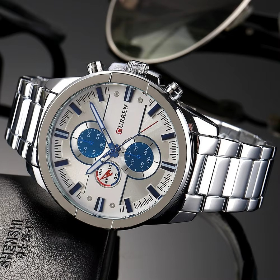 Curren Armbanduhr Edelstahl, Analoguhr, Herren - Bild 2