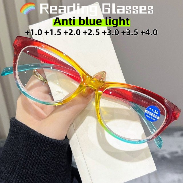 MOYOKA Lesebrille Cat-Eye, Unisex, Vollrand, Kunststoff - Bild 1