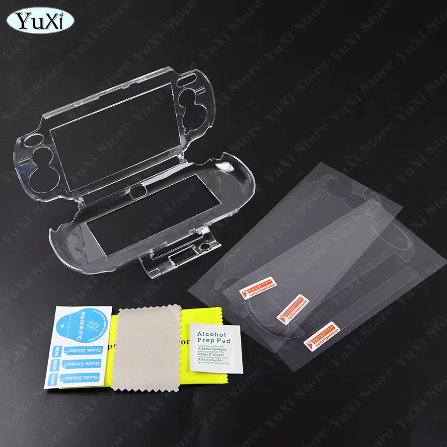 YuXi Transparente Kristall-Schutzhülle für PS Vita 1000 mit PET-Schutzfolien für obere und untere Gehäuseabdeckung - Bild 4