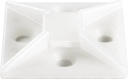 TRU Components TC-HC3838203 Befestigungssockel selbstklebend, transparent, Bündel-Ø-Bereich max. 13,40 mm - Bild 1