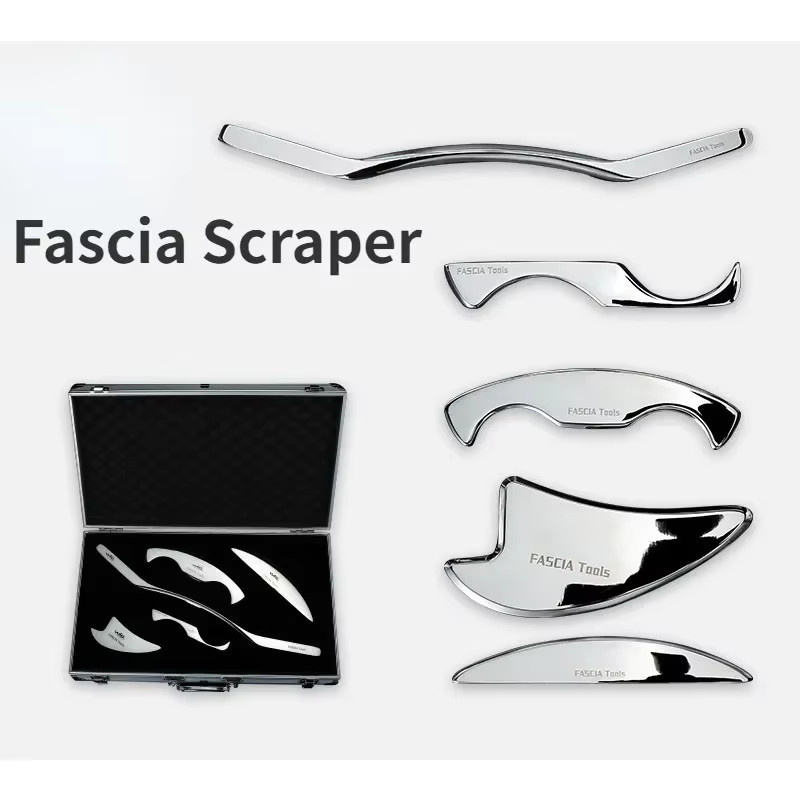 Gua Sha Faszien Schaber aus Edelstahl, Massagegerät für Körper, Unisex - Bild 2