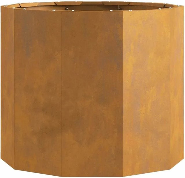 vidaXL Pflanzkübel aus Stahl in Braun, B/T/H: 60 x 60 x 50 cm - Bild 1