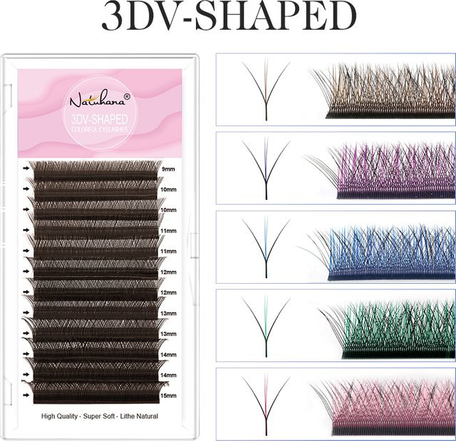 NATUHANA YY Lash Extensions, Purple, Unisex - Bild 1