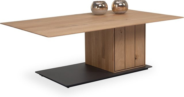 Couchtisch witlake SEVERO aus massiver Wildeiche in Braun, B/T/H: 70 x 42 x 40 cm - Bild 1
