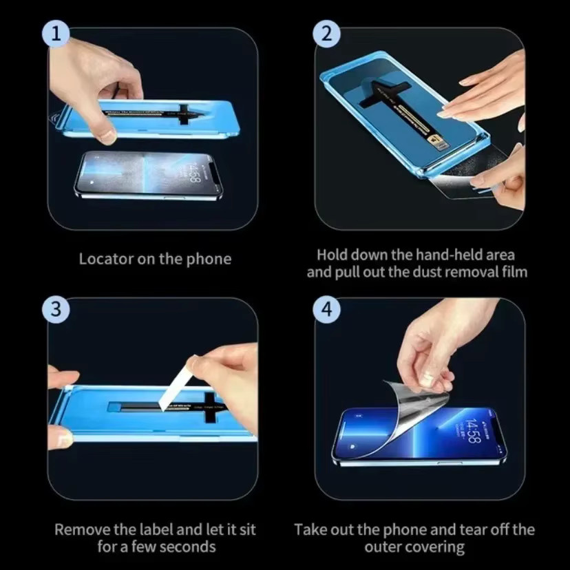 Xiaomi Displayschutzfolie aus gehärtetem Glas für Redmi K70e K70 K60 K60e K50 K20 K30, transparent, 9H Härte und Anti-Fingerabdruck-Beschichtung - Bild 2