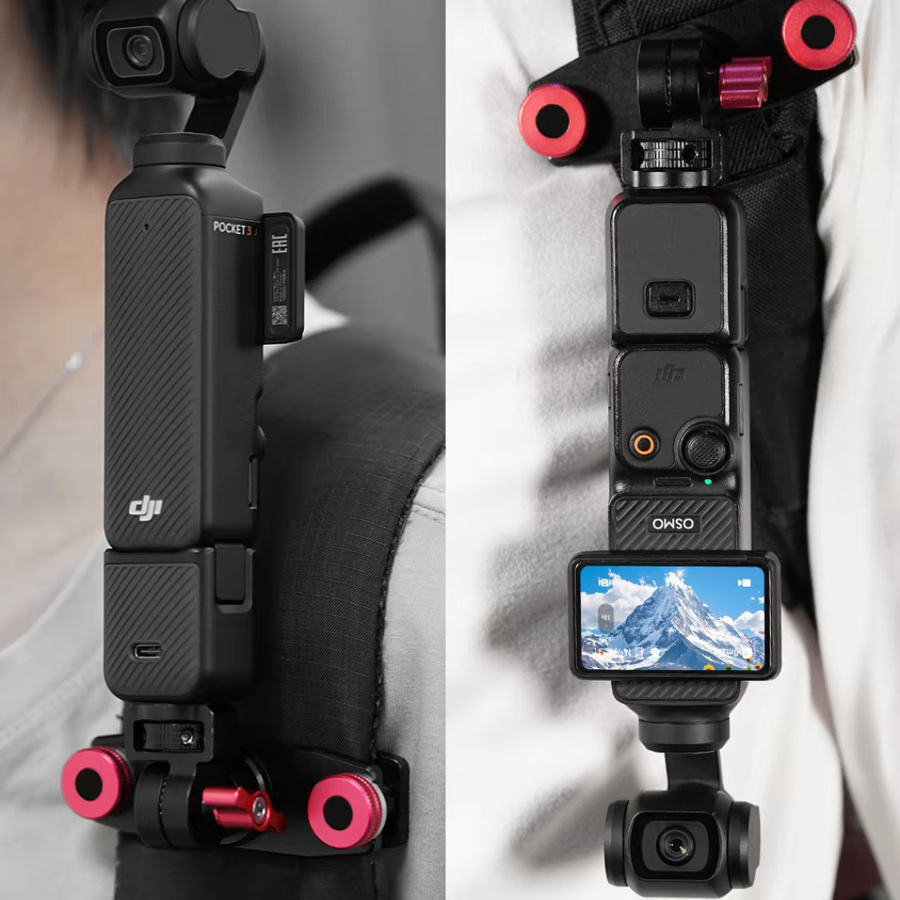 FEICHAO Kamera Schultergurt mit Schnellspanner und 360 Grad Kopfhalterung in Schwarz für GoPro, DSLR und Gimbal Rig - Bild 4