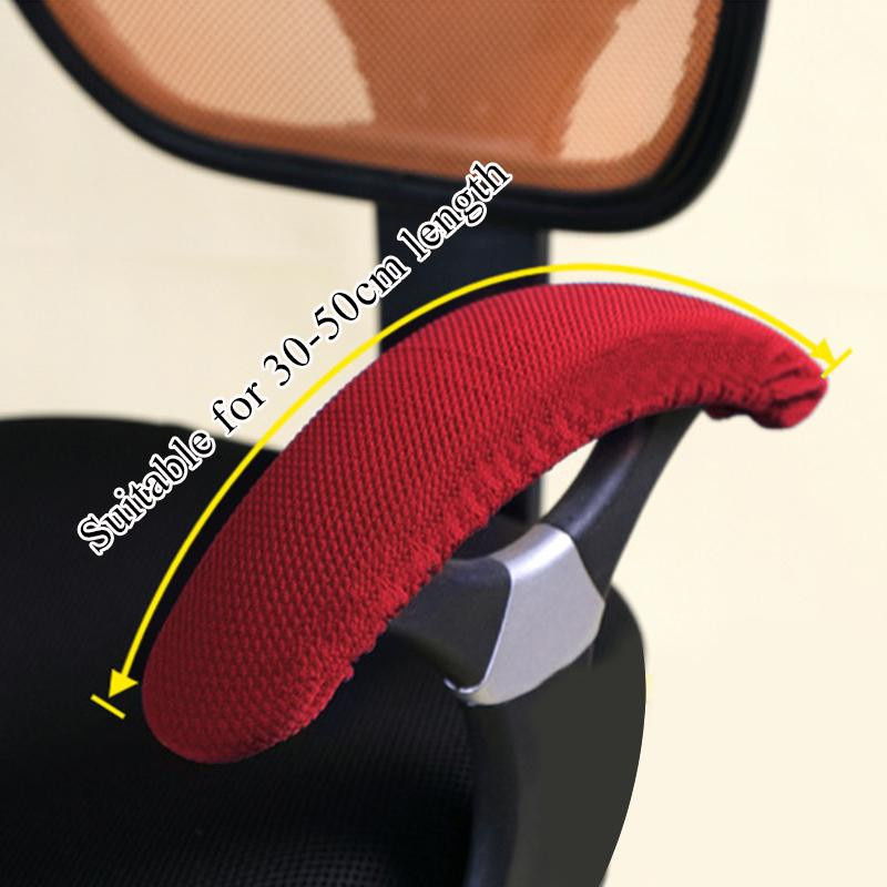 Yiran Furniture Paar Stuhl Armlehnenbezüge aus Polyester und Elasthan in Schwarz - Bild 2