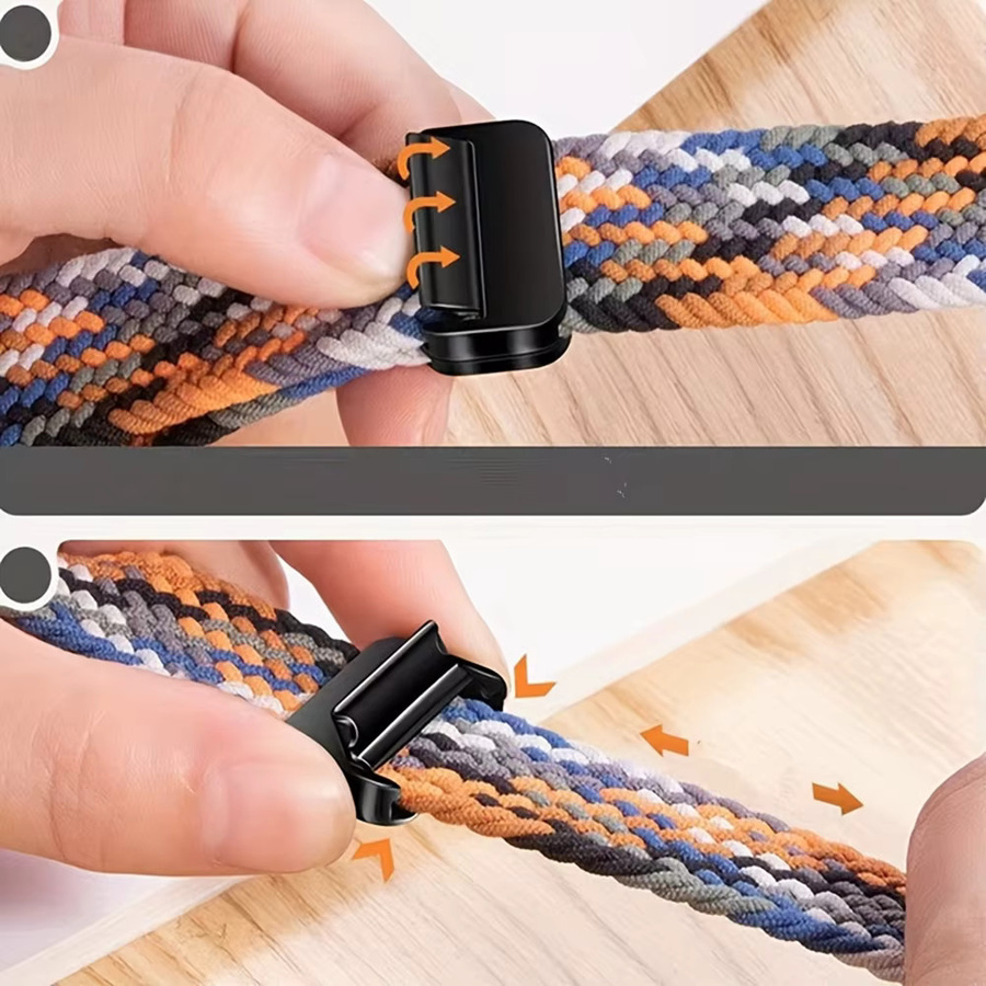 Armband für Apple Watch, geflochten, Magnetband, Bunt, Unisex - Bild 3
