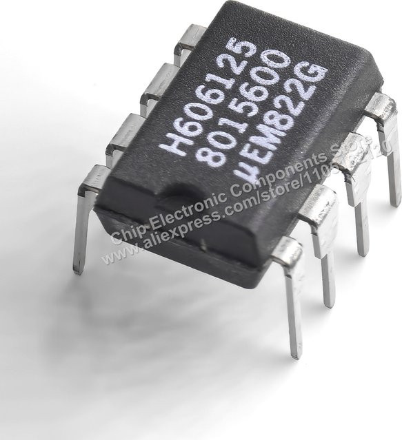 Original IC H606125 H6061258P 3V selbstrückstellender Watchdog-Chip im DIP-8-Paket in Schwarz - Bild 1