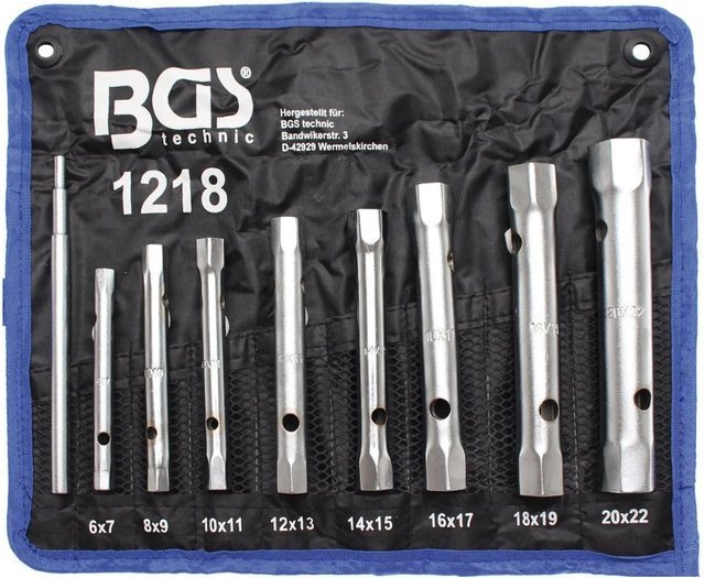 BGS Rohrsteckschlüsselsatz 9-teilig in Silber - Bild 2
