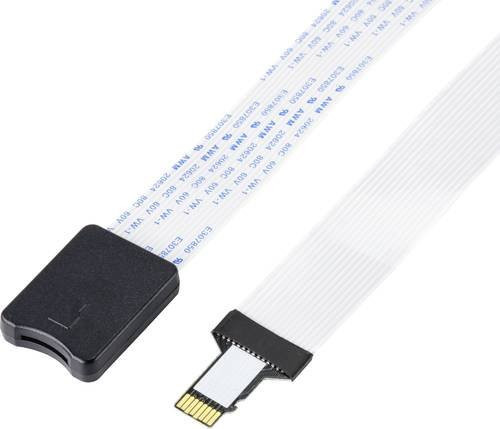 TRU COMPONENTS Kabelsatz für Raspberry Pi, Banana Pi und Asus mit 1x MicroSD-Stecker und 1x MicroSD-Karten-Slot in Weiß, Länge: 0,5 m - Bild 1