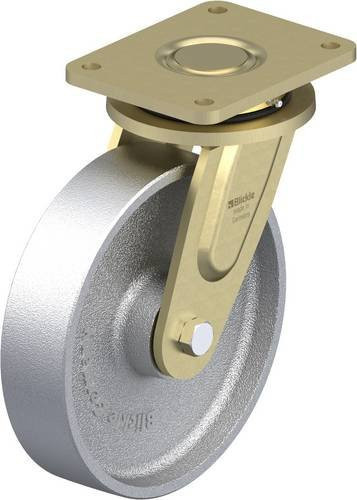 Blickle LS-G 250K Lenkrolle aus verzinktem Stahl in Silber mit einem Rad-Durchmesser von 250 mm und einer Tragfähigkeit von 1400 kg - Bild 1