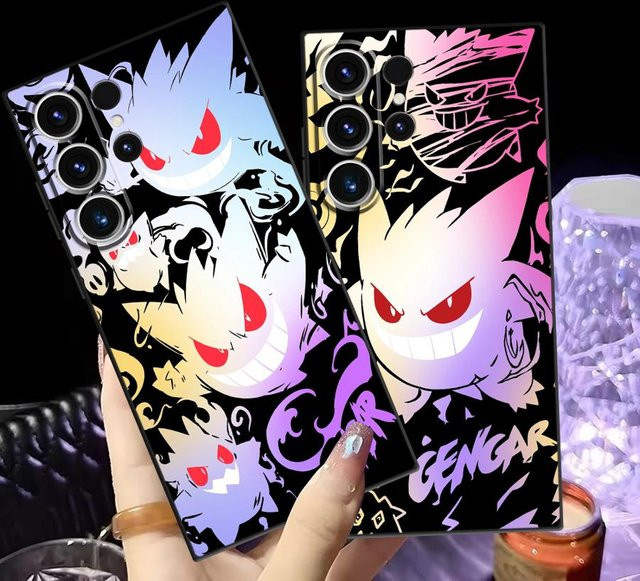 Handyhülle Gengar Pokemon Edition für Samsung Galaxy S26 S25 S24 S23 S21 FE S20 S10 S9 Note 20 Ultra Multicolor - Bild 1