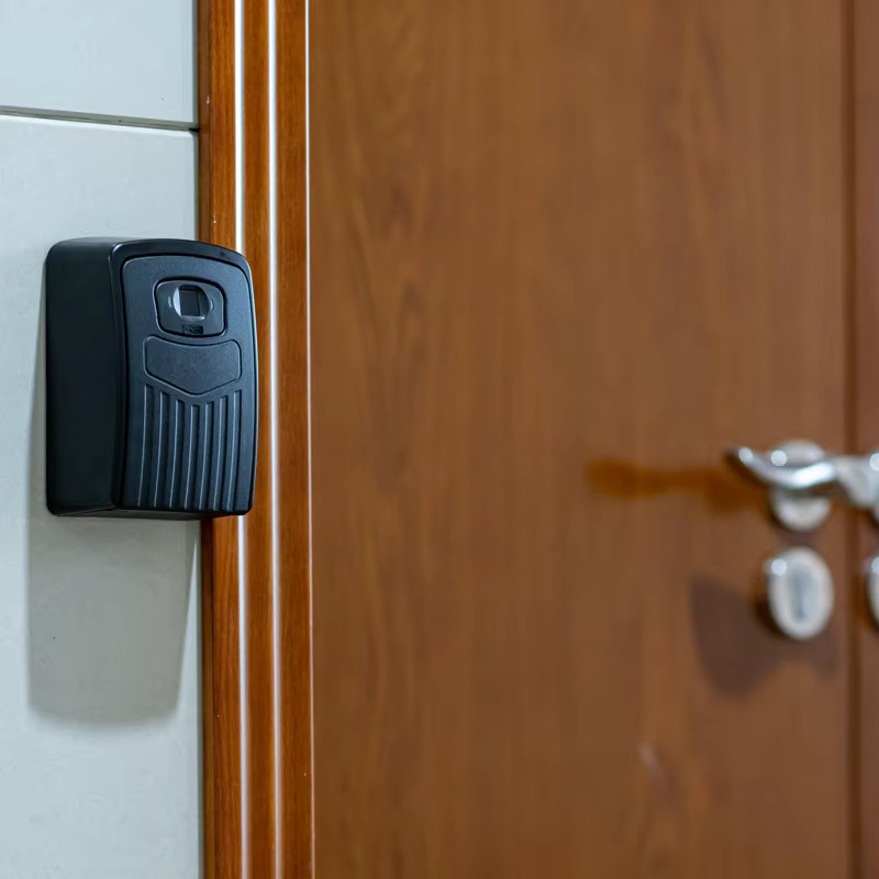 TUYA Smart Safe mit Fingerabdruck und Passwort, Bluetooth-Schlüsselkasten zur Wandmontage mit Smart Life App, Schwarz, B/T/H: 11,5 x 8,0 x 0 cm - Bild 1