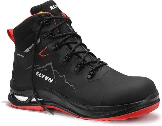 Elten Sicherheitsschnürstiefel NOLAN XXG GTX S3S Mid ESD in Schwarz Rot Größe 42 - Bild 1