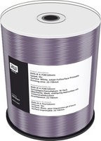 MediaRange Inkjet Fullsurface-Printable DVD+R Rohlinge in Weiß, 100 Stück, 4,7 GB, 16x Geschwindigkeit (MR414) - Bild 1
