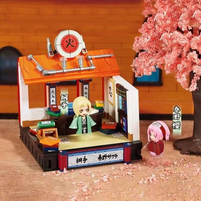 Keeppley Naruto Anime Bausteine Set mit Uchiha Sasuke, Gaara, Tsunade und Haruno Sakura in Mehrfarbig - Bild 4
