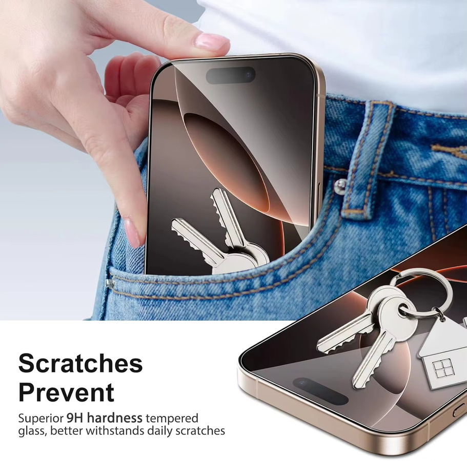 Gehärtete Glas Displayschutzfolie für Apple iPhone (verschiedene Modelle), transparent, 1-4 Stück - Bild 4