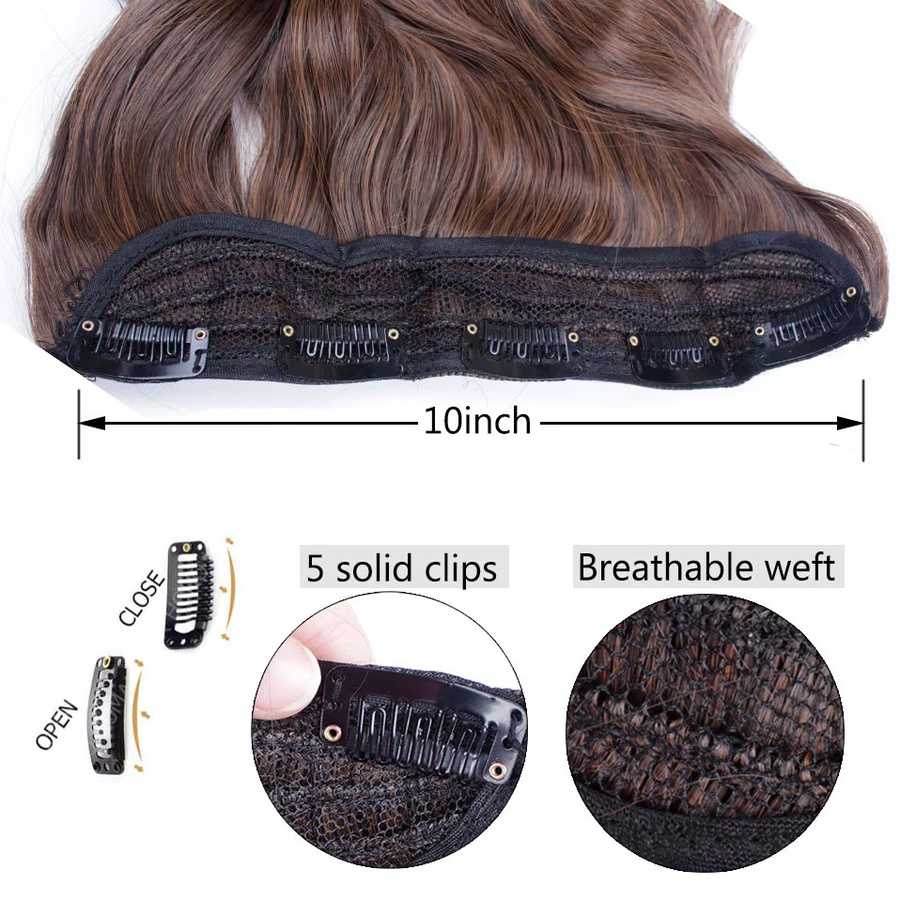 S-noilite Clip-in-Haarteil, langes gewelltes synthetisches Haar, Damen - Bild 3