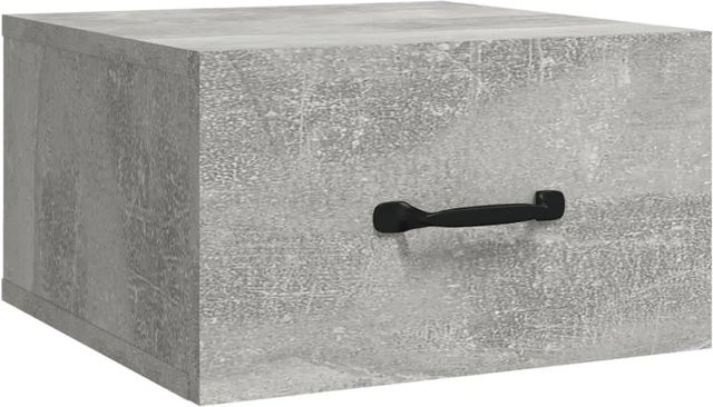 vidaXL Wand-Nachttisch in Grau für dein Schlafzimmer, B/T/H: 35 x 35 x 20 cm - Bild 1