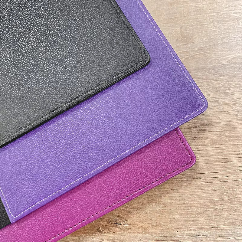LZN Leder Notebook-Abdeckung in Lila für A4 und A5 mit Lochung für lose Blätter - Bild 2