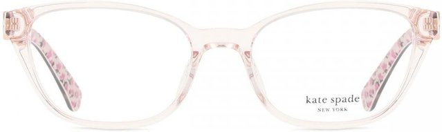 Kate Spade Emmalee 35j Brille, Damen, Vollrand, Cat-Eye, Transparent Pink/White, Kunststoff - Bild 1