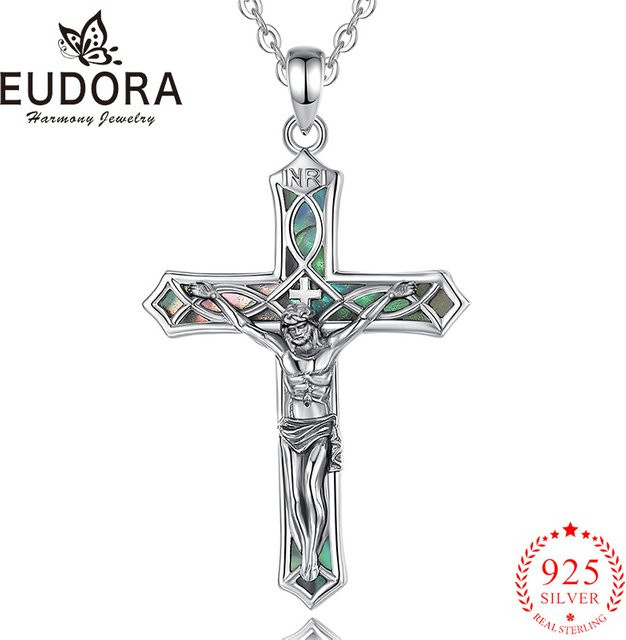Eudora Halskette, 925 Silber, Abalone-Muschel, Unisex - Bild 1