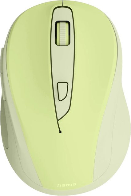 Hama WM-400 Optische 6-Tasten-Funkmaus in Grün mit ergonomischem Design und geräuschlosem Klickgeräusch - Bild 1