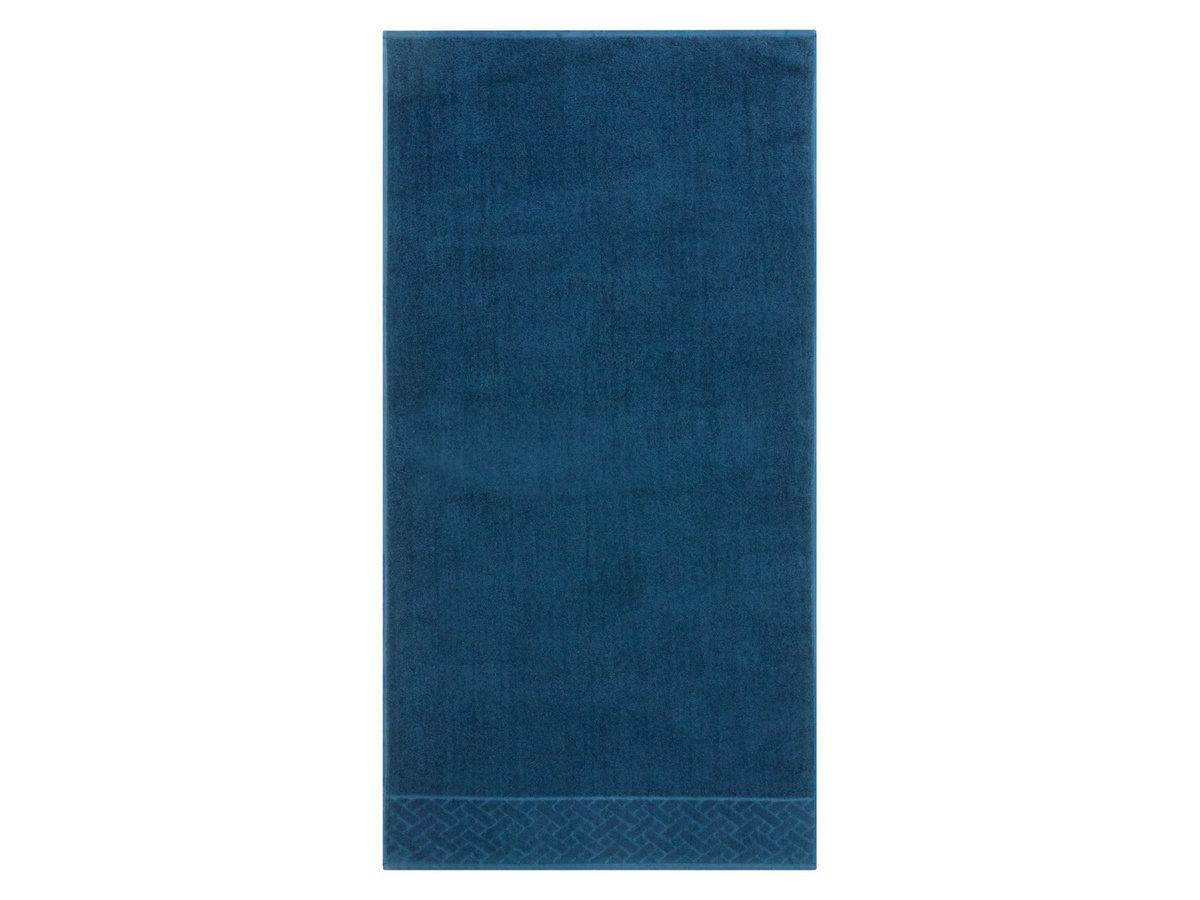 LIVARNO Duschtuch aus Baumwolle in Türkis, flauschig und schnelltrocknend, B/H: 70 x 140 cm - Bild 2