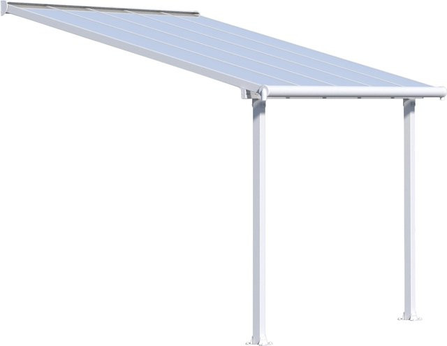 Palram Canopia Olympia Terrassenüberdachung Weiß mit Polycarbonat-Doppelstegplatten B/T/H: 307 x 295 x 305 cm - Bild 1