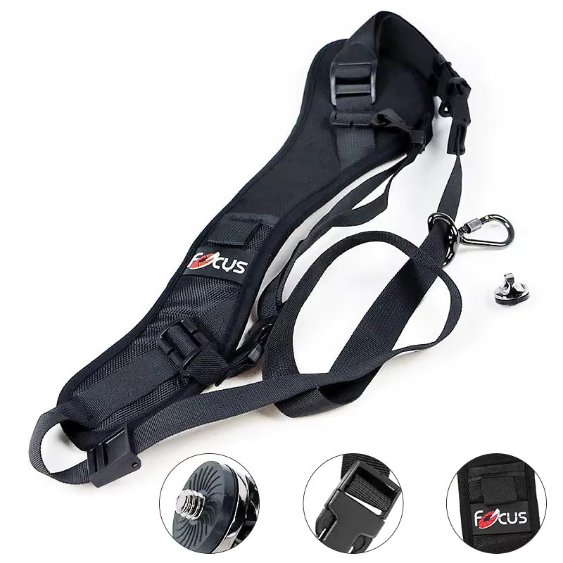WAPUNO Focus F-1 Schultergurt für DSLR und SLR Kameras in Schwarz, kompatibel mit Canon, Nikon und Sony - Bild 5