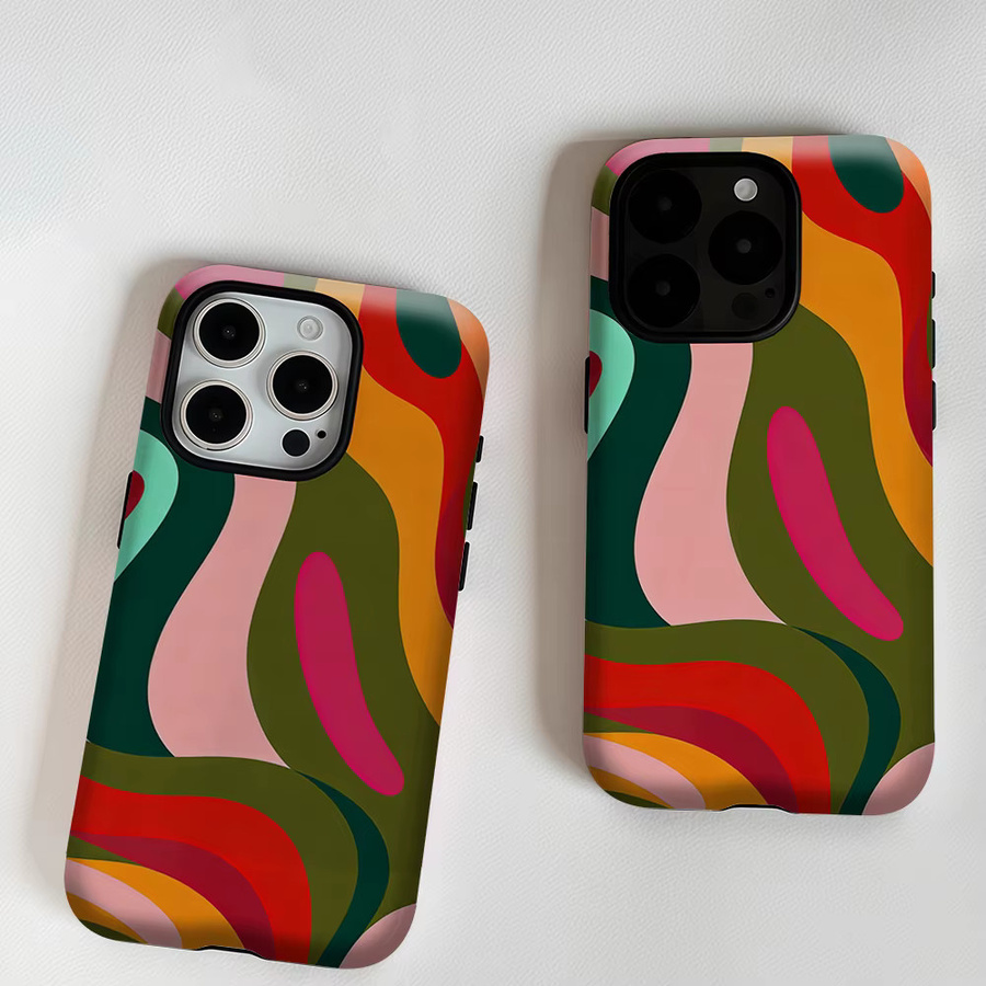 Aurea Case Matte Bumper MagSafe Schutzhülle für iPhone 13 bis 17 Pro Max in Multicolour - Bild 5