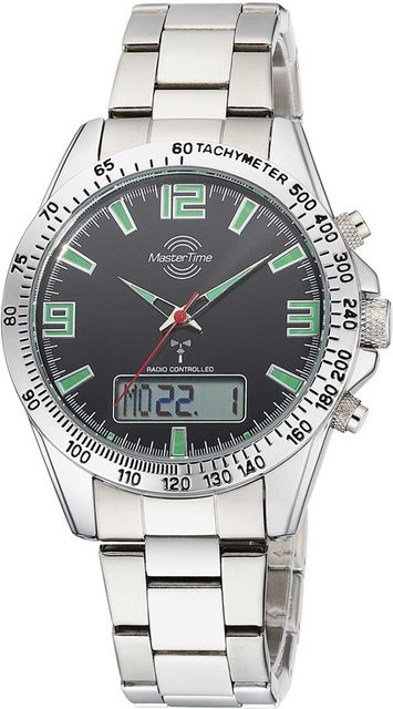 Master Time Chronograph, Quarz, Edelstahl, Schwarz, 42 mm, Herren - Bild 1