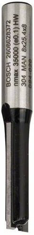 Bosch Nutfräser Silber Schaftdurchmesser: 8 mm, Durchmesser: 8 mm, Gesamtlänge: 56 mm - Bild 1