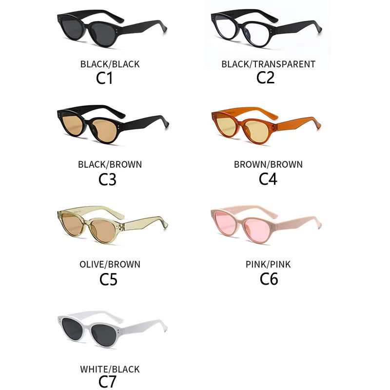 Samjune Cat-Eye Sonnenbrille, Vollrand, Damen - Bild 3