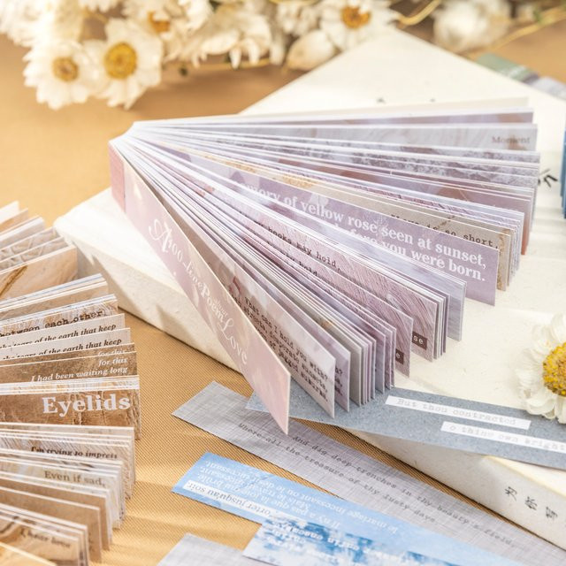 mr.paper Aufkleber-Set 100 Linien der Liebe für DIY Scrapbooking und Dekoration, 48 Blatt, Multicolour - Bild 1