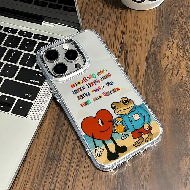 Transparente Handyhülle mit B-Bunny Motiv für iPhone 11 bis iPhone 17 Pro Max - Bild 1