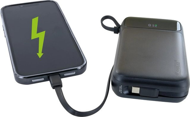 Schwaiger Powerbank LPBC2020 Magnetisch 20.000 mAh Schwarz mit USB-C, Lightning und USB-A - Bild 1