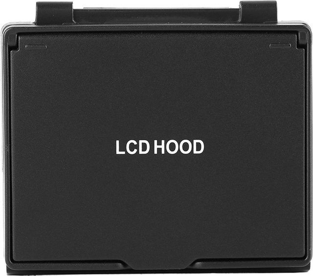 Nikon D850 LCD-Monitor-Schutzhülle mit Klapp-Sonnenschutz in Schwarz - Bild 1