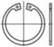DIN 472 Sicherungsringe aus rostfreiem Edelstahl 1.4122 von Industrial Quality Supplies, Durchmesser: 26 mm, Stärke: 1,2 mm - Bild 1